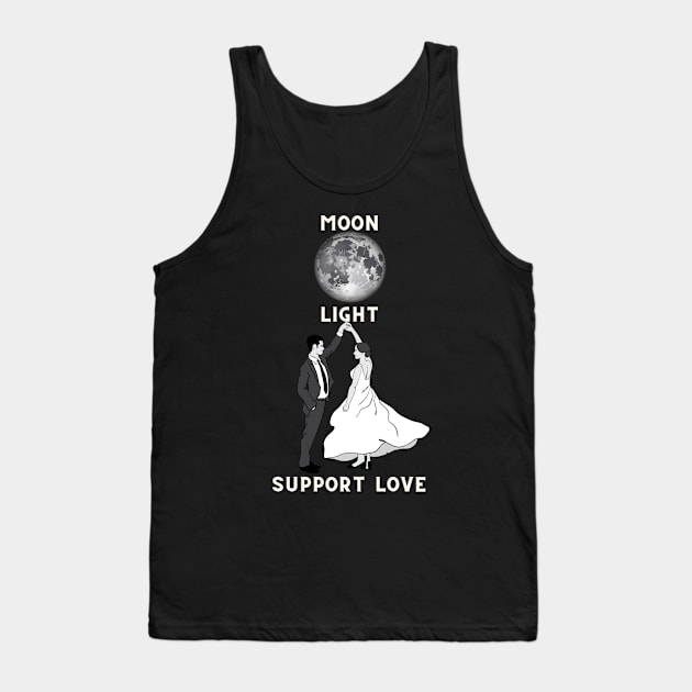 The moon light support love Tank Top by NICHE&NICHE